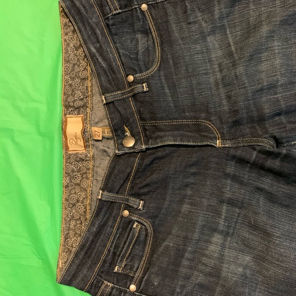 Paige Peg indigo skinny Jeans 27 waist  30 inseam - Picture 6 of 9